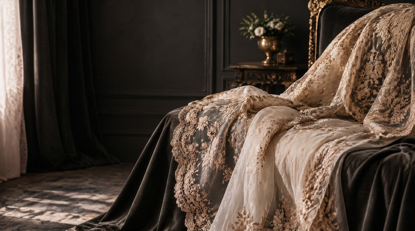 Ivory Swiss Voile Lace
