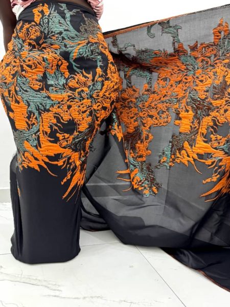 BROCADE BUSH BURNT ORANGE